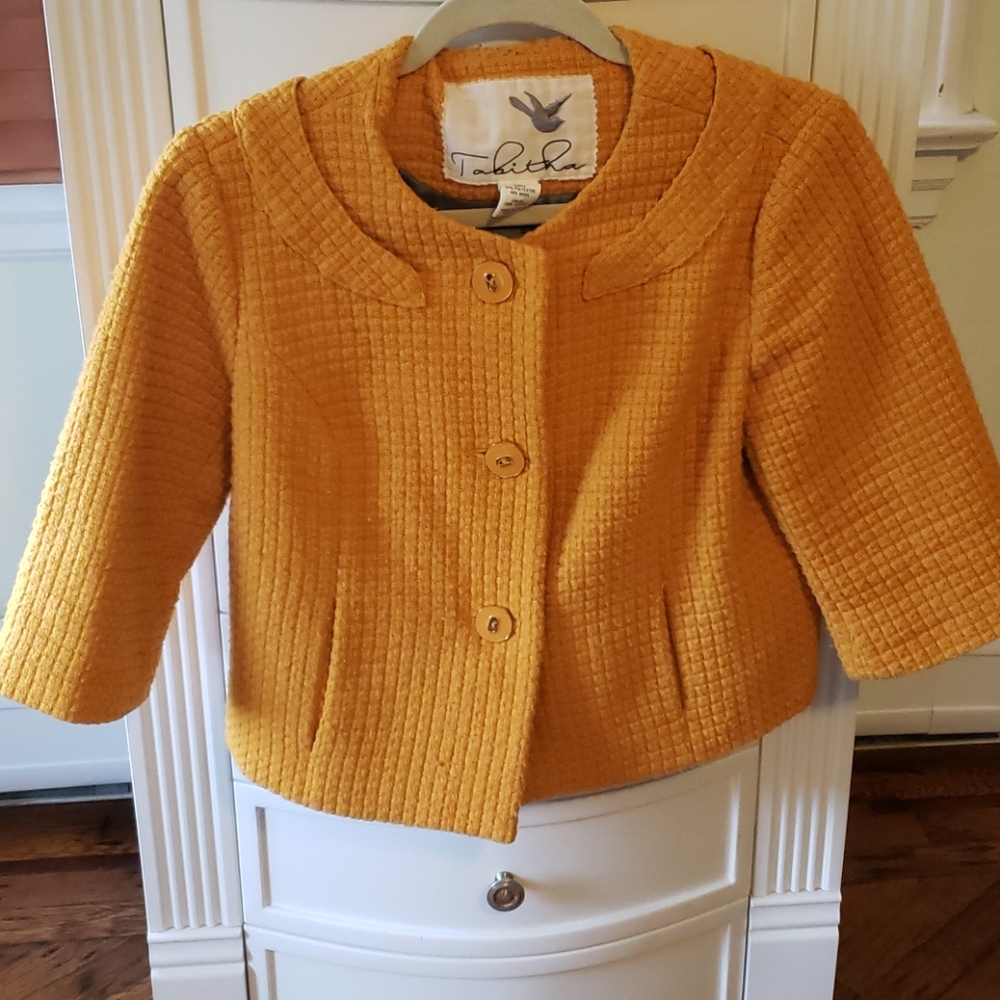 Mustard yellow, Jackie Kennedy-style jacket